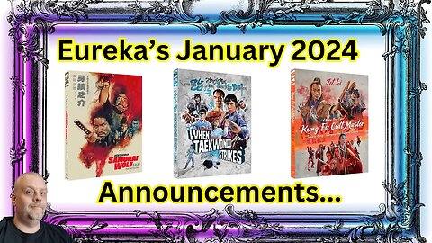 Eureka's January 2024 Announcements. #PhysicalMedia #4k #Bluray