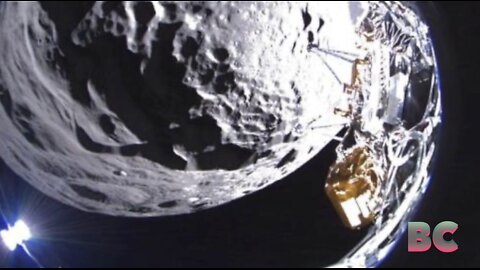 Odysseus moon lander tipped over on its side during historic mission