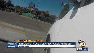 Driver stalks teen, exposes himself