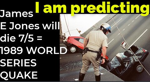 I am predicting: James Earl Jones will die July 5 = 1989 WORLD SERIES EARTHQUAKE