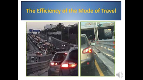 The Efficiency of the Mode of Travel (Part 2).