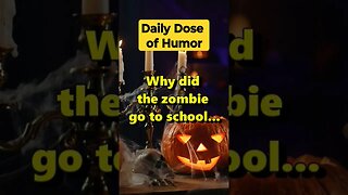 "Why did the zombie go to school?" #shorts #Funny #Subscribe