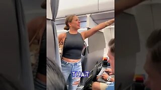 lady freaks out plane #1