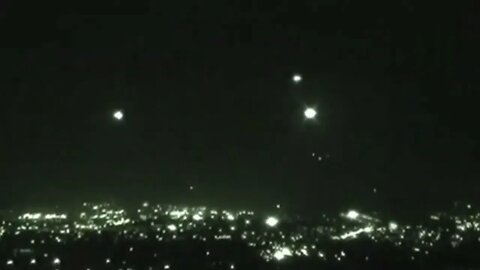 UFOs over City in Colombia