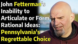 John Fetterman. Pennsylvania's Regrettable Choice.