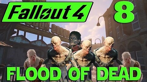 Let's Play Fallout 4 no mods ep 8 - So Many Zombies In Lexington.