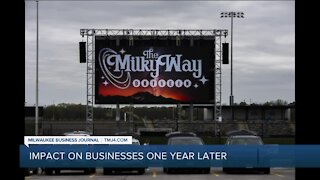 Impact on businesses one year later