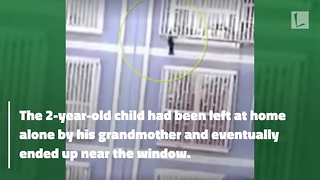 Man Climbs 5 Stories with Bare Hands To Save 2-Year-Old Stuck Between Window Bars