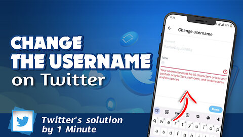 How to change username on Twitter