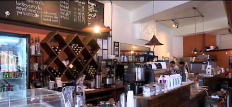 Coffee lovers supporting favorite shop in Cincinnati