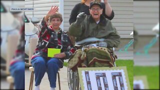 Chilton man's 100th birthday brings the community out for a "drive-by" party