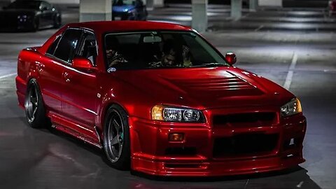 Wrapping A Legendary R34 SKYLINE In My Garage Featuring Gary King Jr. l Paradox Candy Ice Red