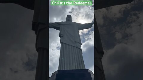 Christ the Redeemer In Rio de Janeiro, Brazil #shorts