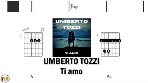 UMBERTO TOZZI Ti amo - Guitar Chords & Lyrics HD