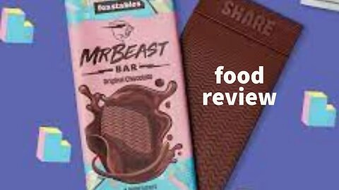 We try Mr Beast feastable’s chocolate bar ~food review