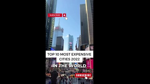 Top 10 Most Expensive Cities in the world 2022 #expensive #city #shorts #zurich #shanghai #world