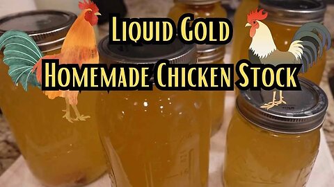 Making & Canning Homemade Chicken Stock!"