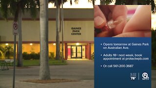 Mass vaccination site in West Palm Beach can give 1,000 doses a day
