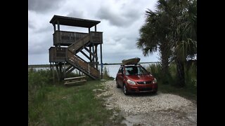 Kayak Fly Fishing Buck Lake In Brevard County, Florida