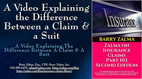 A Video Explaining the Difference Between a Claim & a Suit