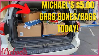 $5.00 GRAB BAGS/BOXES TODAY! | Michael's | #michaels #michaelsstore #grabbags