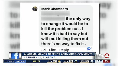 Alabama Mayor defends anti-LGBTQ comments on Facebook page
