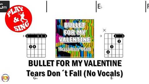 BULLET FOR MY VALENTINE Tears Don´t Fall FCN GUITAR CHORDS & LYRICS NO VOCALS