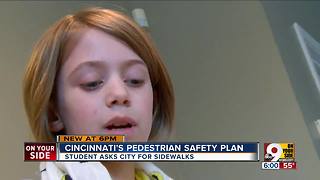 9-year-old to city council: 'We need a sidewalk'