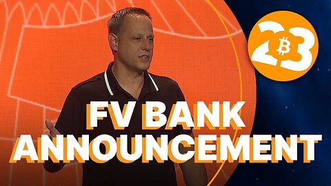 Miles Paschini CEO of FV Bank Announcement at Bitcoin 2023