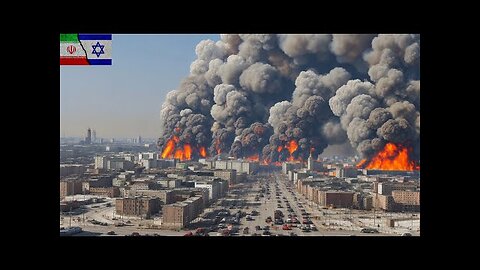 CITIES IN IRAN ARE BURNING! US Boeing B-52s have begun a massive bombing of downtown Tehran!