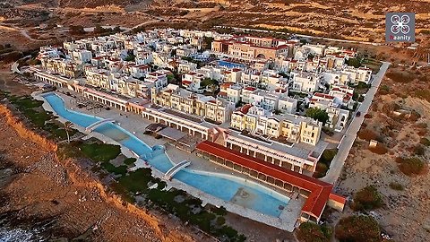 Creepy drone footage captures abandoned settlement in Greece