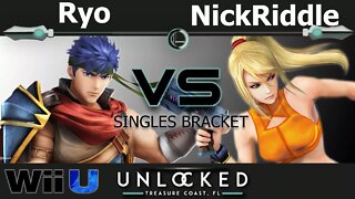 Noble|Ryo (Ike) vs. VS|NickRiddle (Zero Suit) - Wii U Singles - Unlocked