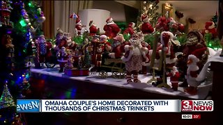Omaha Couple's Home decorated with thousands of Christmas trinkets