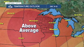 Above normal temperatures continue, cloudy skies and highs in the 40s Friday