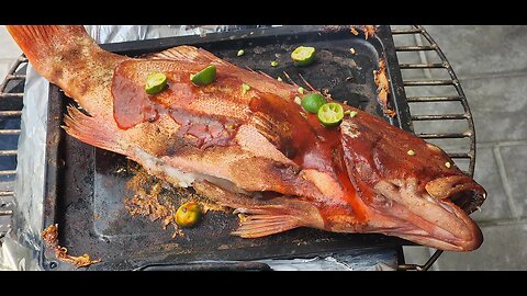 OUTDOOR KITCHEN PHILIPPINES (SMOKED LAPU LAPU FISH)