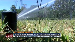 New water restrictions officially in place