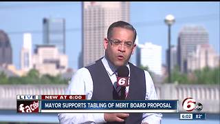 Indy mayor talks Merit Board and FOP criticism