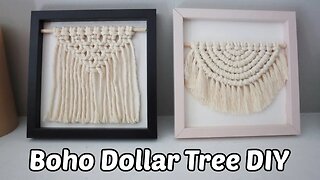 DIY Framed Macrame Wall Hanging (2 Designs!)