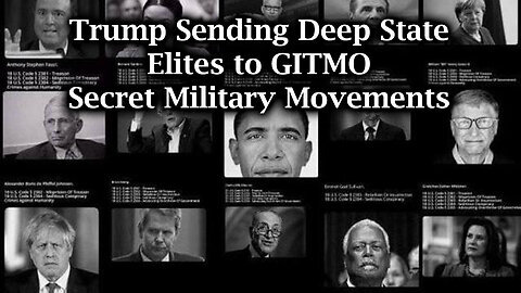 Trump Sending Deep State Elites to GITMO – Secret Military Movements in Major U.S. Cities!