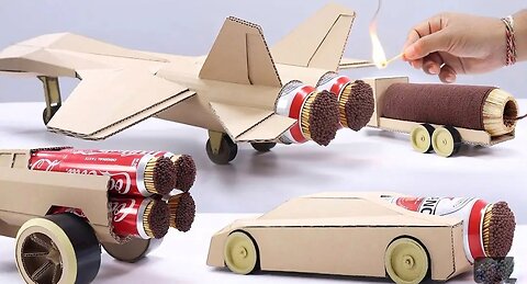 4 Best Match Stick Powered Cardboard Jet Experiment