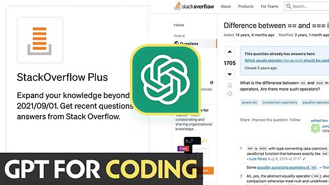 ChatGPT StackOverflow Plus Plugin Integration & Questions and Answers on Stack Overflow | Tutorial