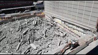 SOUTH AFRICA - Johannesburg - Bank of Lisbon site after implosion (Video) (LCz)