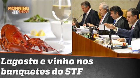 Lagosta e vinho premiado nos banquetes do Supremo Tribunal Federal