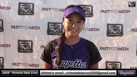 2025 Victoria Dela Cruz 3.4 GPA Lefty Slapper, 2nd Base & Outfielder Softball Recruiting Grapettes