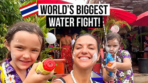 Foreigners experience Songkran the Thai way! | Koh Chang Thailand