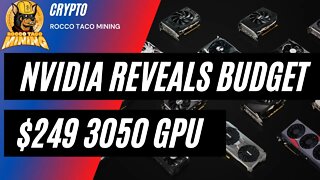 Nvidia Reveals the Budget $249 GeForce RTX 3050