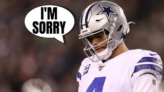 Dak Prescott APOLOGIZES For Thanking Fans For Throwing Trash At Officials After Cowboys Loss