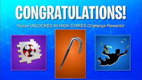 New HIGH STAKES Challenges COMPLETE! How to Get FREE CROWBAR HARVESTING TOOL! (Fortnite High Stakes)