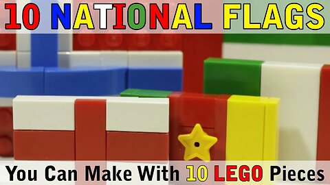 10 Flags You Can Make With 10 Lego Pieces