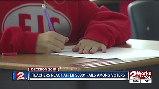 Teachers react after SQ 801 fails among voters